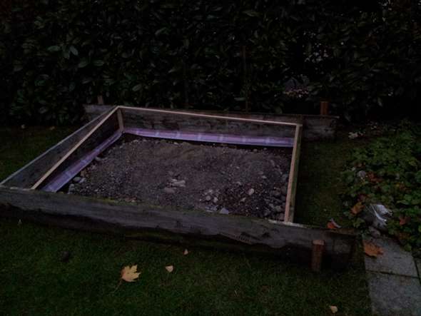 Wie überall war zuerst der Aushub..