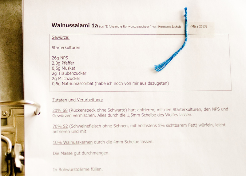 Rezept Walnusssalami