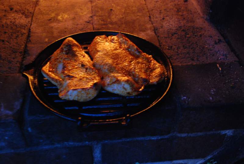 Steaks vor dem Drehen