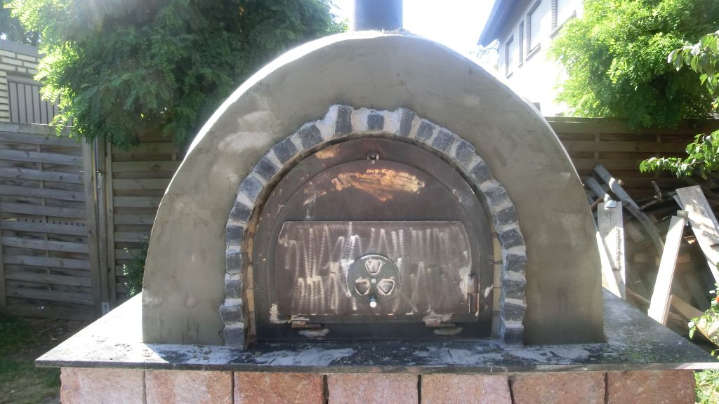 Verblendung ist komplett verputzt