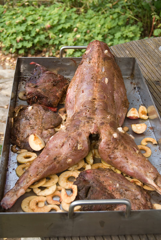 gespickter und gewürzter Frili