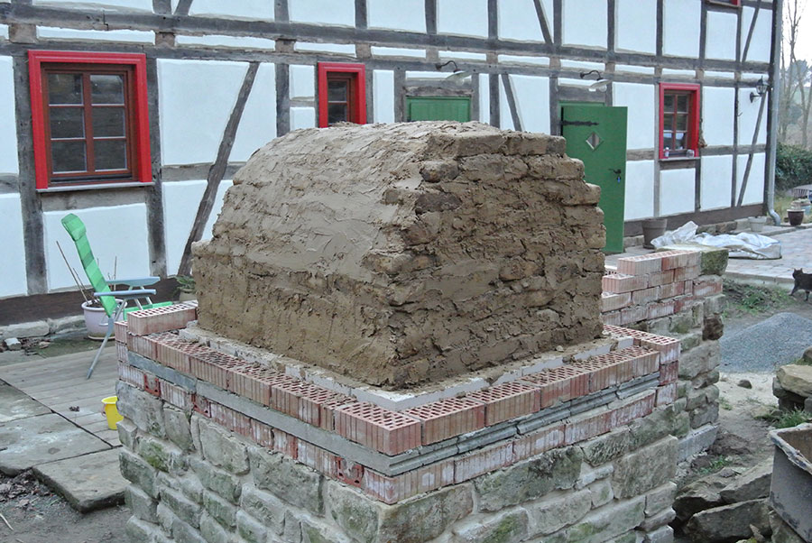 Lehmgewölbe Rückseite