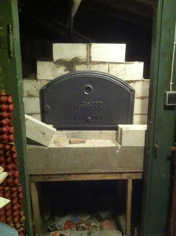 Backofentür eingebaut