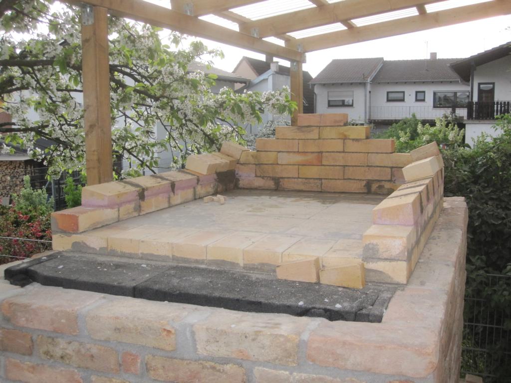 Der heutige Baufortschritt am Brennraum