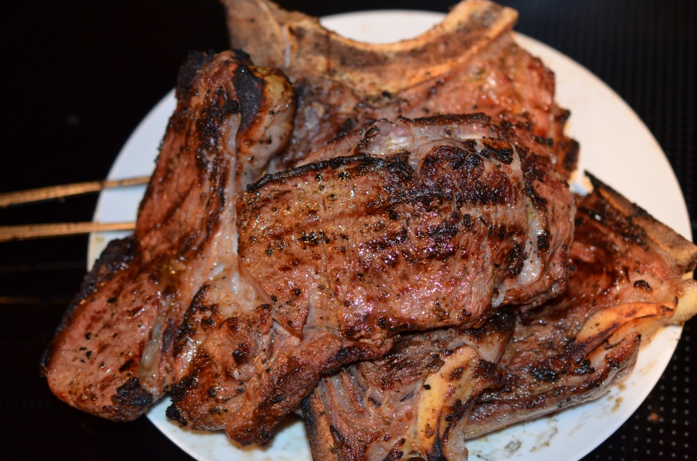 angeröstete Fleischstücke (kissed with flavour Fleisch also)