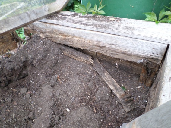 So sieht mein altes Hochbeet nach 10 Jahren aus