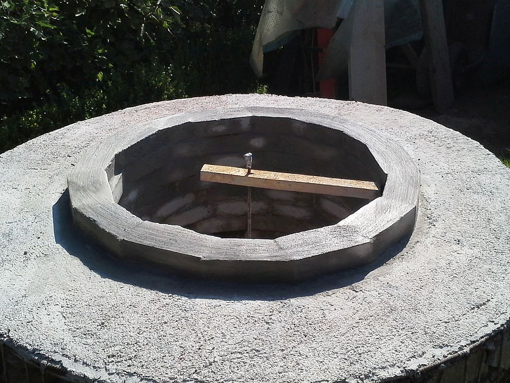 Fertig hochgemauert und verschlämmt