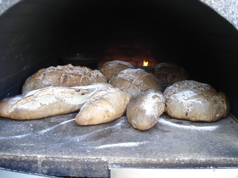 da waren die ersten Brote die wir gebacken hatten