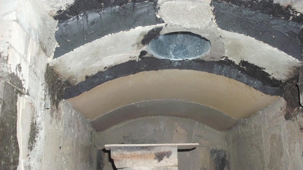 Gewölbe innen abgedichtet