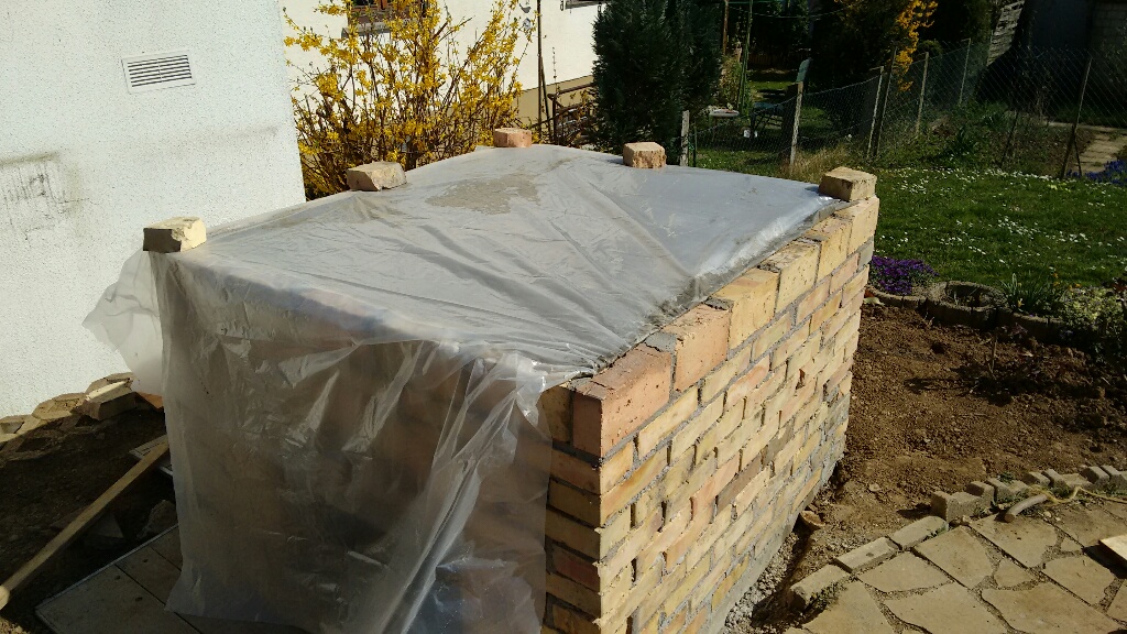 Zum Schluss dann mit einer Plane abgedeckt!