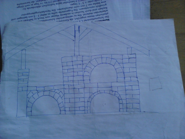 So hat es angefangen .. Ein paar Striche auf dem Papier