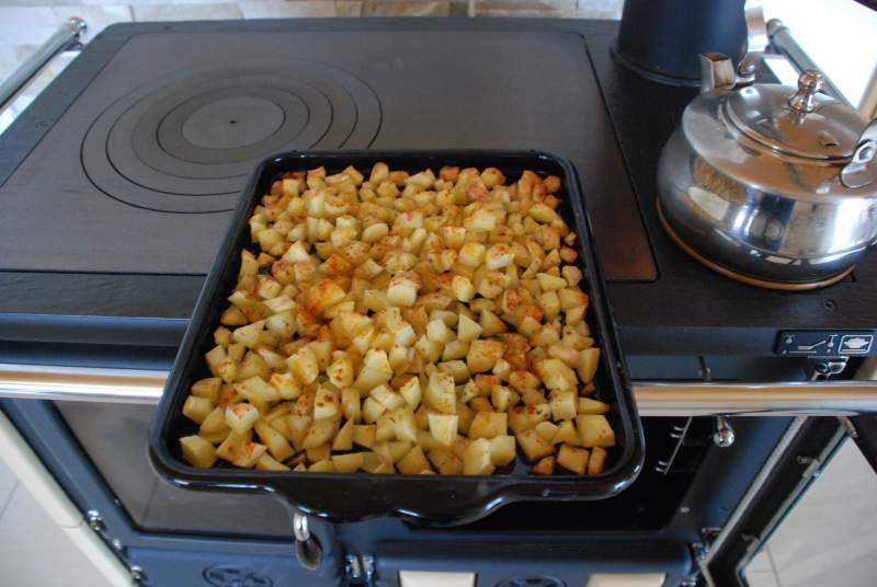 die fertigen Kartoffeln