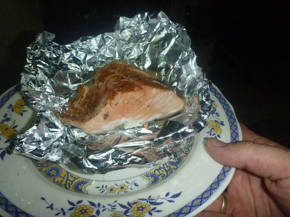 Der kalttemperatur Flammlachs