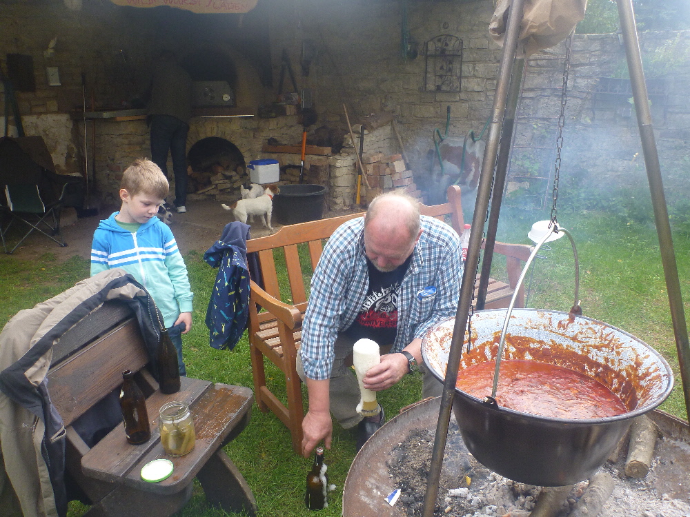 Den Gulaschsiggi bei die Arbeit,mjam ,mjam