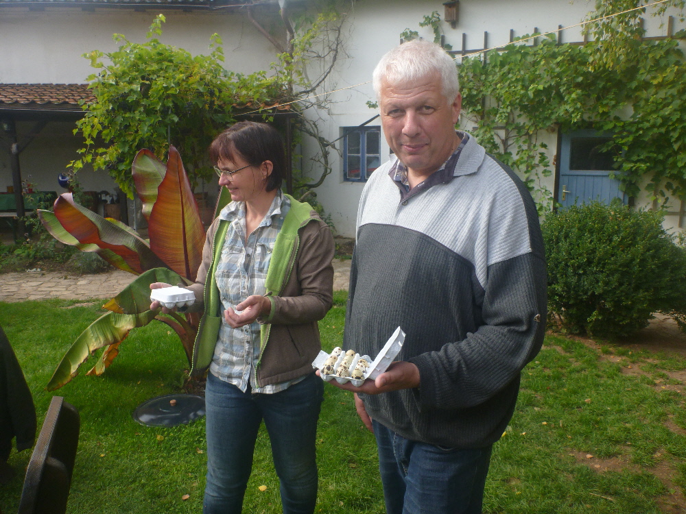 Kumma wie schön meine sind...Man beachte das Grinsen...