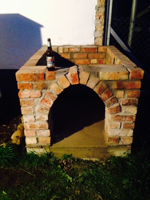 Fertig gemauerter Unterbau