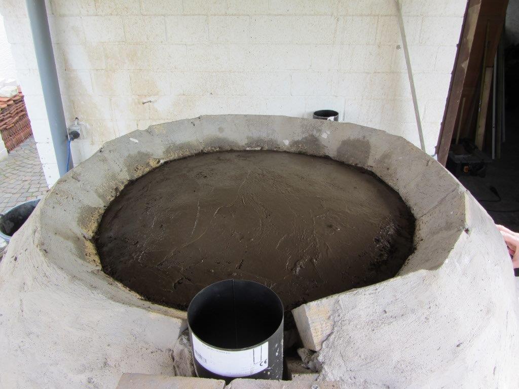 Ich habe die Kuppel aus Sand geformt!