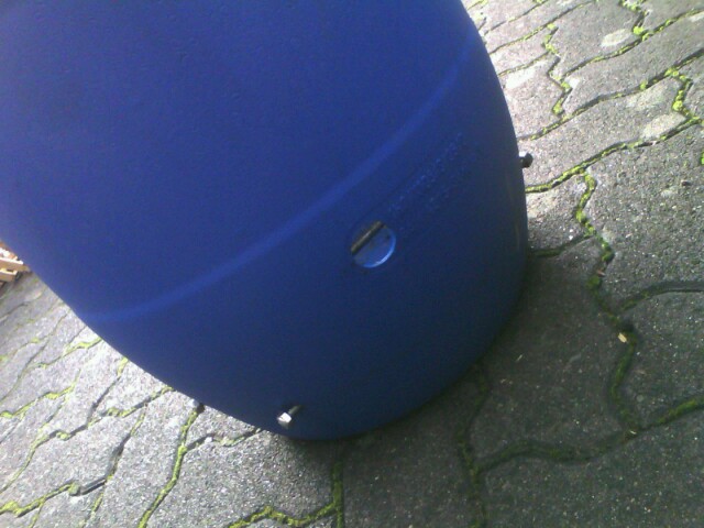 Loch für den Dampfschlauch.