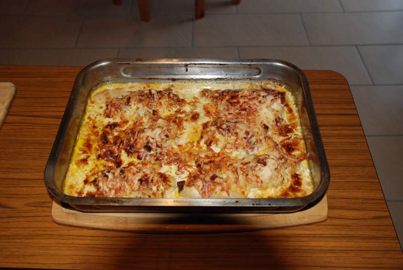 6 fertige Hähnchenbrustfilets.