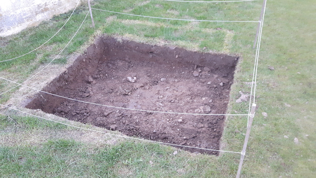 nach 30cm kam die Kiesschickt...