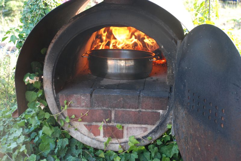 Den WMF-Topf mit dem Olivenöl wird erhitzt