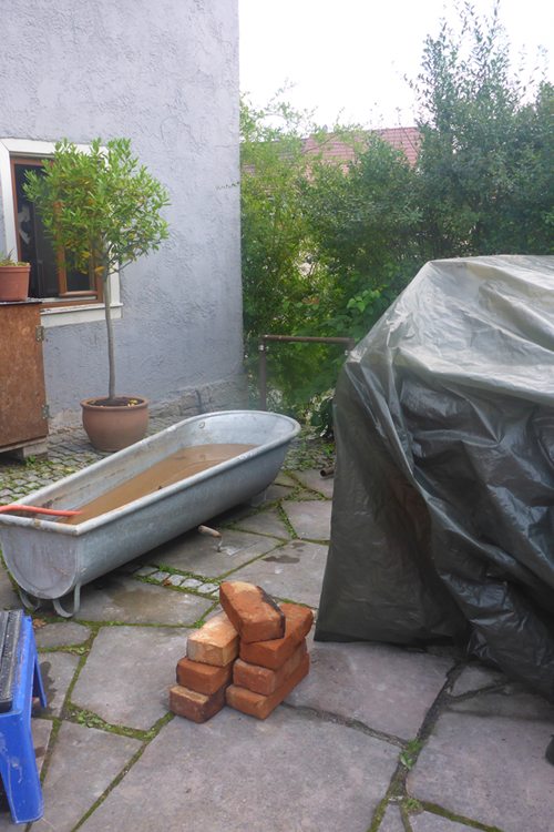 Jetzt ist erstmal schrubben angesagt !