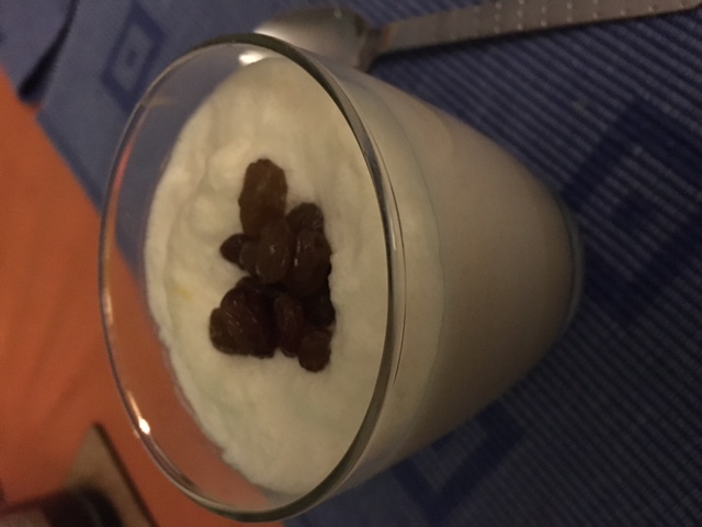 Rum Creme mit Rumrosinen