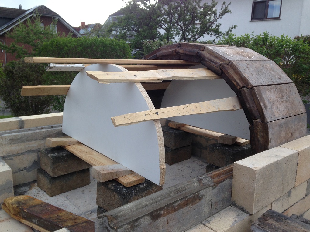 Schalung zum mauern der Kuppel