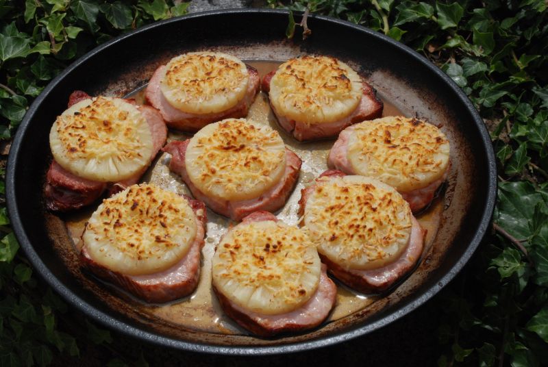 Die fertigen Kaisersteaks überbacken.