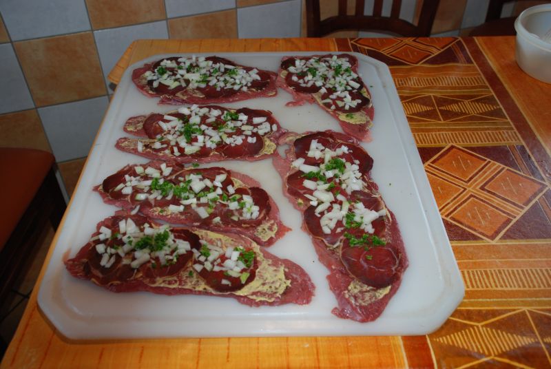 Zum Schluß frische Petersilie und frischer Schnittlauch von der Terrasse.