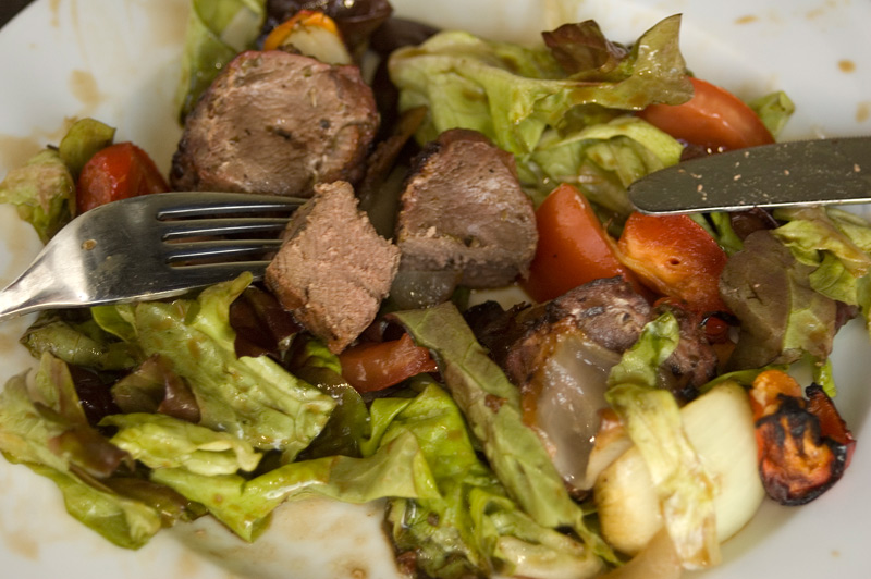 meine Frau hätte es gern innen ganz roh, aber Reh muß nach meinem Geschmack genau so aussehen: