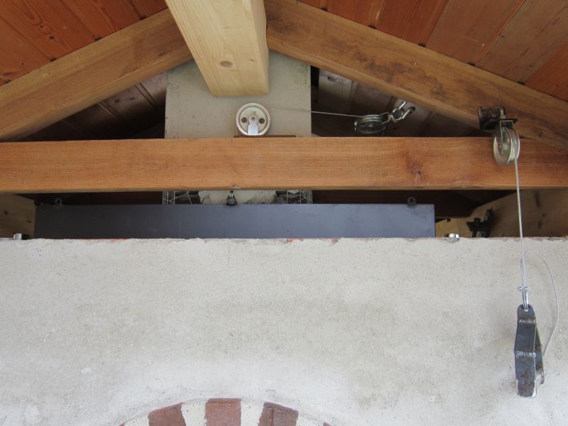 Seilrollen vorne an der Tür