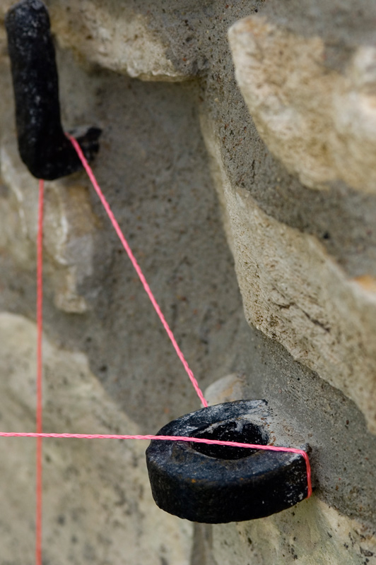 hier habe ich vorsichtshalber neben der Öse noch einen "Angsthaken" gesetzt - bin eben manchmal ein Angsthase