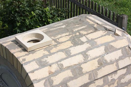 Der Kaminanschluß noch.