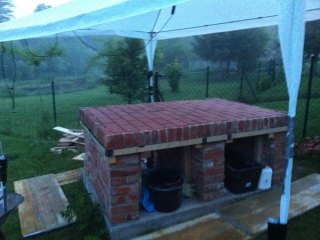 Abstandhalter raus und fertig zum ausfugen.